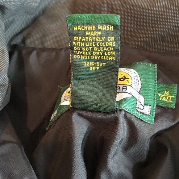 Cabela's Outdoor Men's Waterproof Nylon Jacket Medium Tall in Green and Black - Picture 9 of 10